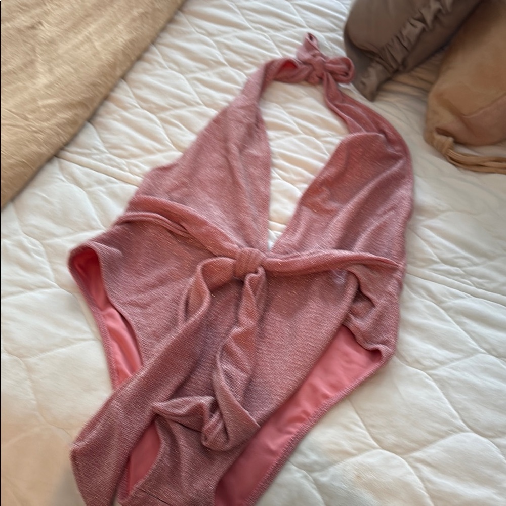 Army Brook Pink Shimmer One-Piece Swimsuit
